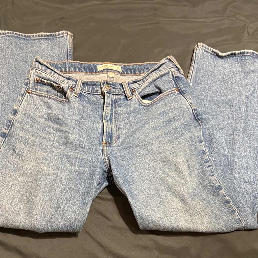Abercrombie & Fitch Blue Straight Leg Jeans